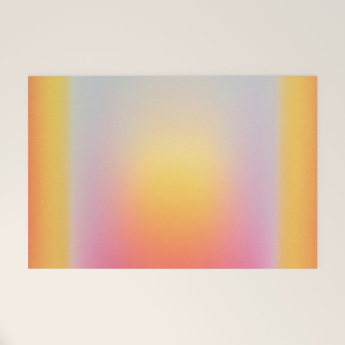 Colorfield Aura Gradient Abstract Art Minimalist Modern Welcome Mat Gallery Image 1
