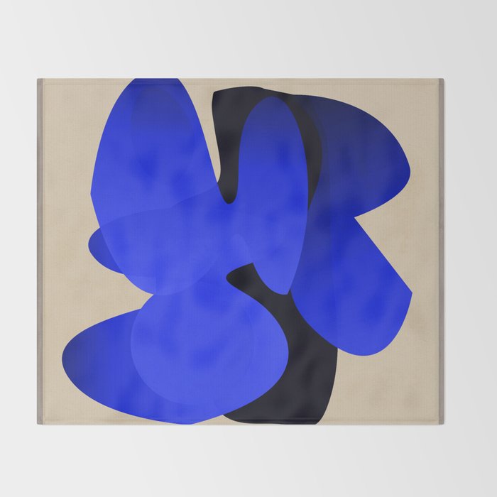 Abstract Composition 17 Throw Blanket Gallery Image 2