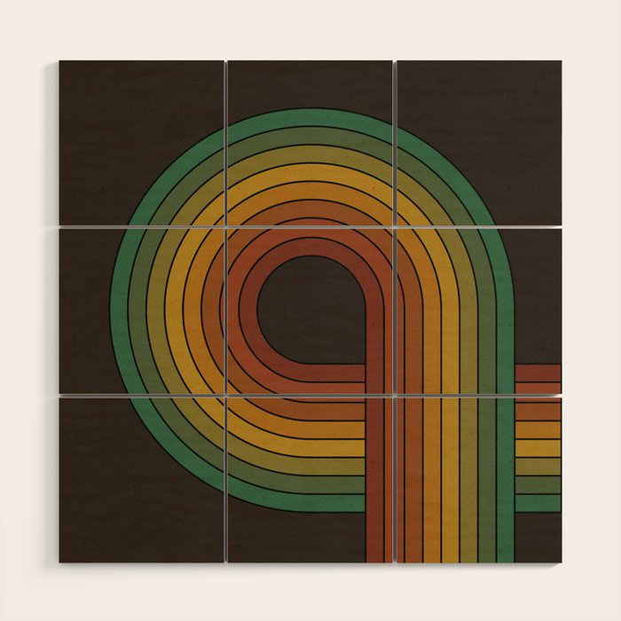 Rainbow Loop Wood Wall Art Gallery Image 1