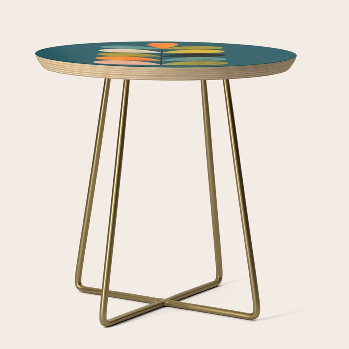 retro minimal floral Side Table Gallery Image 1