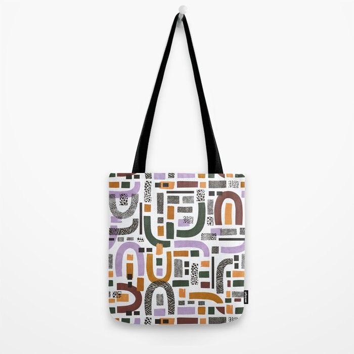 Shapes and animal print C Tote Bag Gallery Image 2