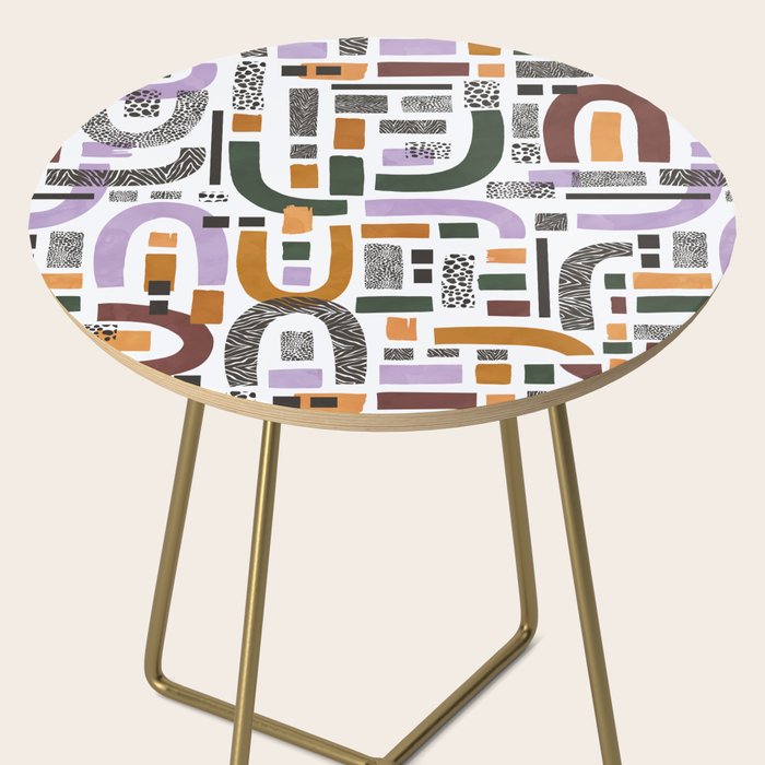 Shapes and animal print C Side Table Gallery Image 2