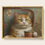 Tea Time Cat I Serving Tray Gallery Image 1