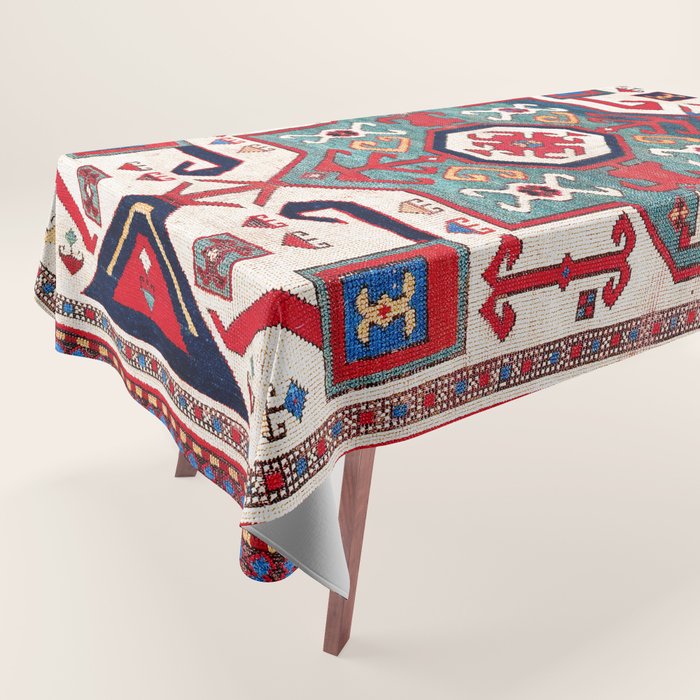 Kazak Southwest Caucasus Rug Tablecloth Gallery Image 1