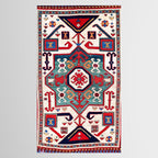 Kazak Southwest Caucasus Rug Tablecloth Gallery Image 2