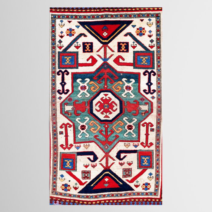 Kazak Southwest Caucasus Rug Tablecloth Gallery Image 2