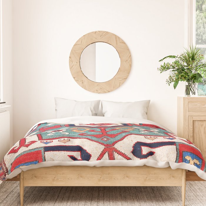 Kazak Southwest Caucasus Rug Duvet Cover Gallery Image 3
