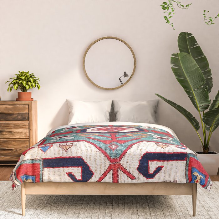 Kazak Southwest Caucasus Rug Comforter Gallery Image 3