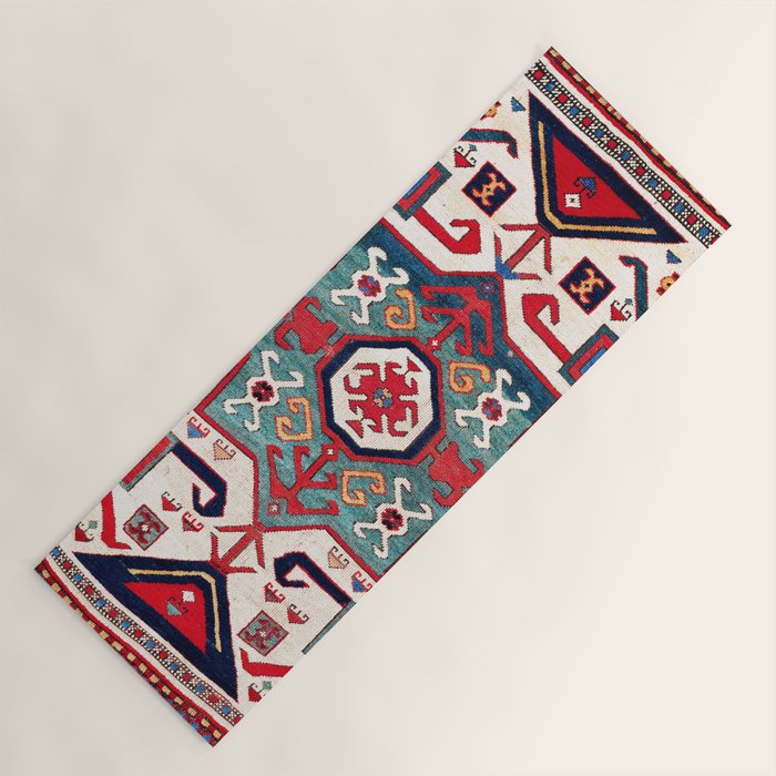 Kazak Southwest Caucasus Rug Yoga Mat Gallery Image 1