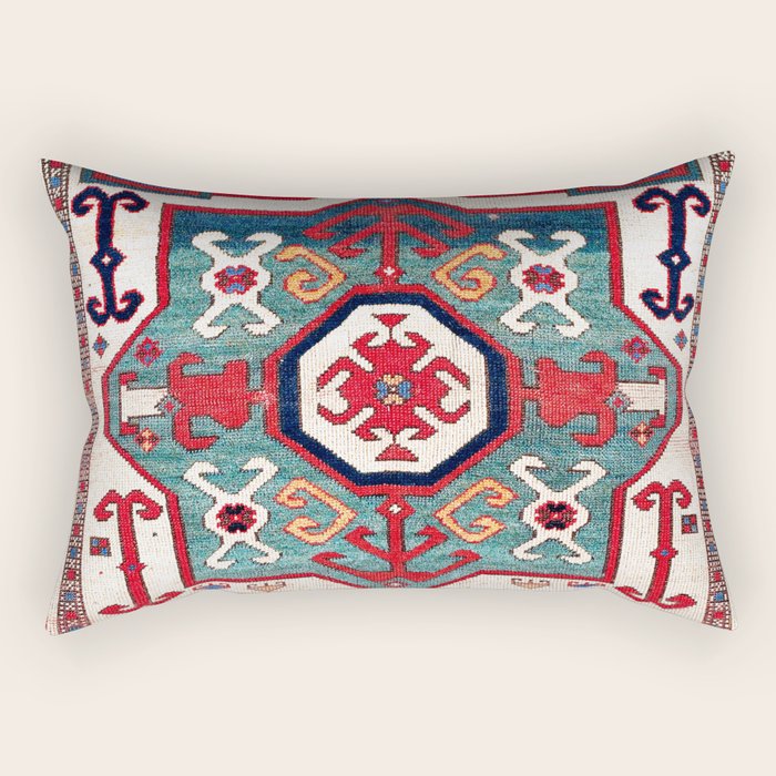 Kazak Southwest Caucasus Rug Rectangular Pillow Gallery Image 1