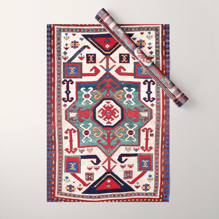 Kazak Southwest Caucasus Rug Wrapping Paper Gallery Image 1