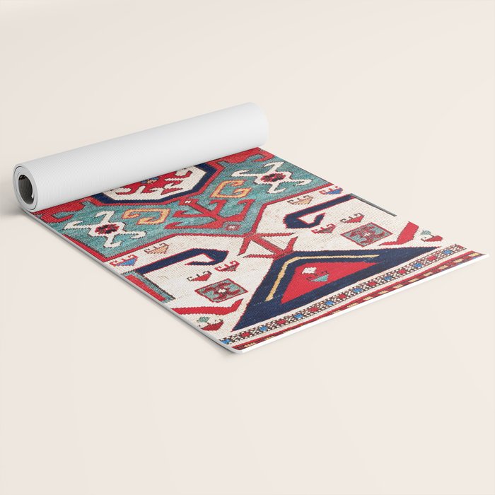 Kazak Southwest Caucasus Rug Yoga Mat Gallery Image 2