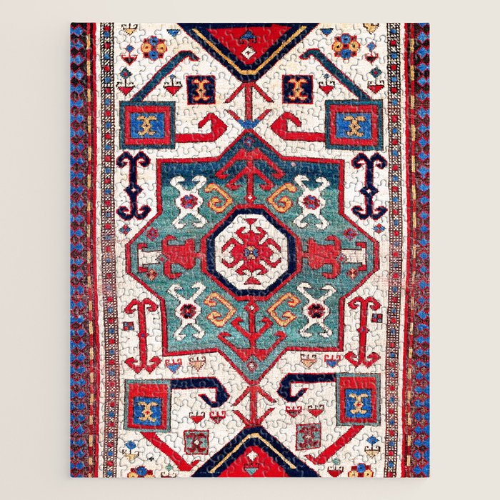 Kazak Southwest Caucasus Rug Jigsaw Puzzle Gallery Image 1