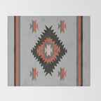 New Mexico Southwest Santa Fe Tribal Indian Pattern Throw Blanket Gallery Image 2