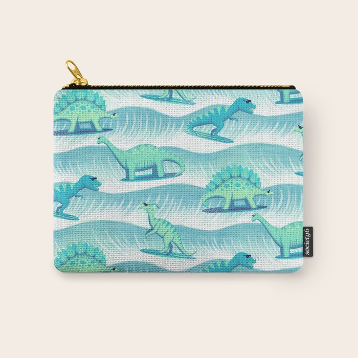 Surfosaurus - Aqua  Carry All Pouch Gallery Image 1
