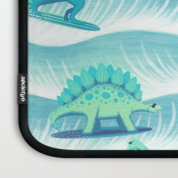 Surfosaurus - Aqua  Laptop Sleeve Gallery Image 3