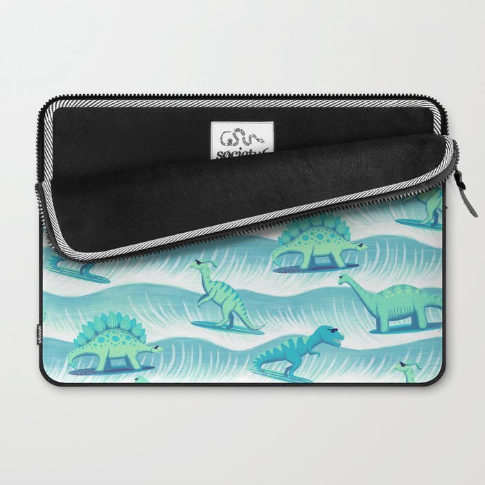 Surfosaurus - Aqua  Laptop Sleeve Gallery Image 2