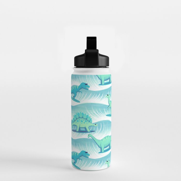 Surfosaurus - Aqua  Water Bottle Gallery Image 2