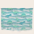 Surfosaurus - Aqua  Wall Hanging Gallery Image 1