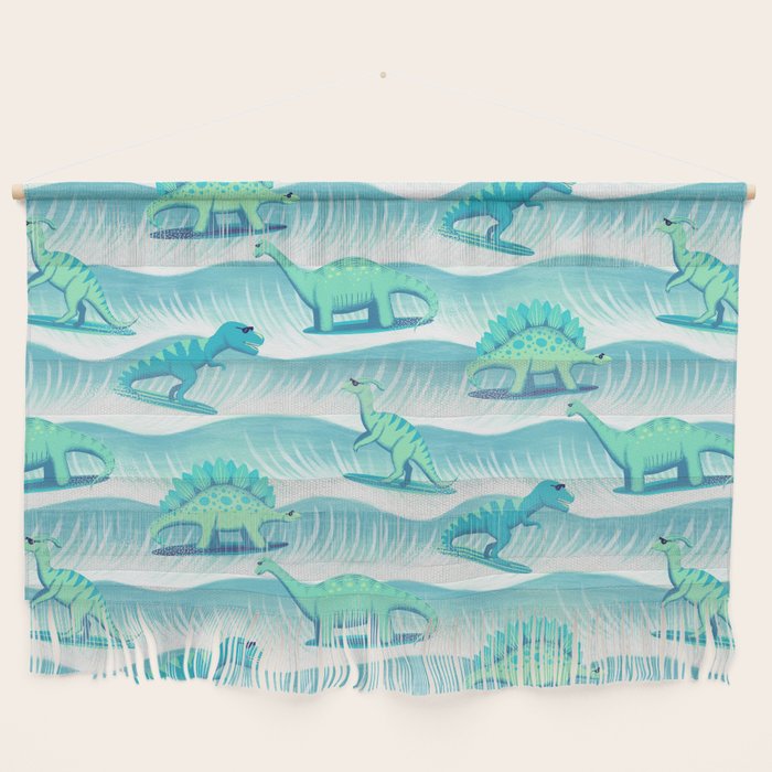 Surfosaurus - Aqua  Wall Hanging Gallery Image 1