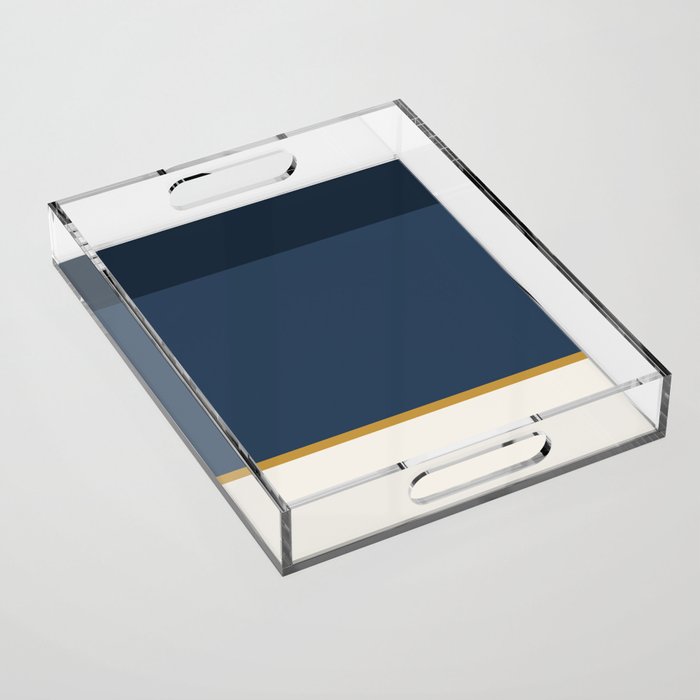 Contemporary Color Block XXXVI Acrylic Tray Gallery Image 1
