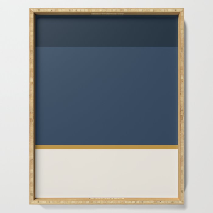 Contemporary Color Block XXXVI Serving Tray Gallery Image 1