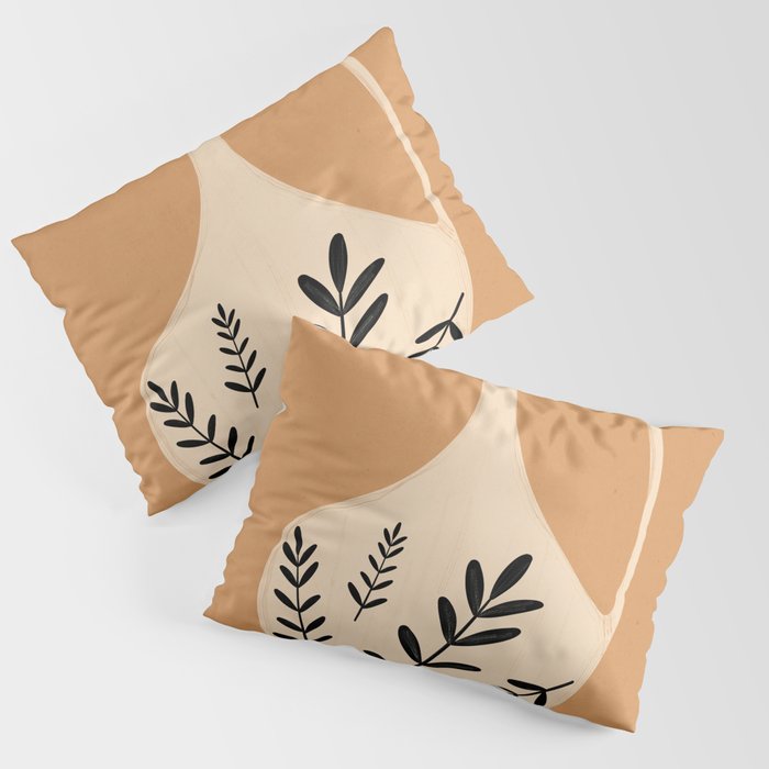 Minimal Abstract Art Vase Pillow Sham Gallery Image 3