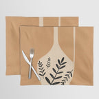 Minimal Abstract Art Vase Placemat Gallery Image 1
