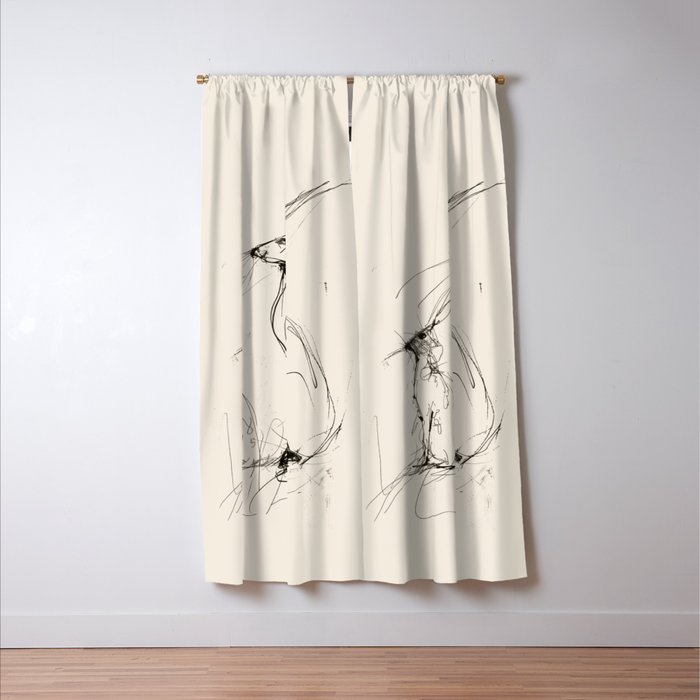 Hare Pair Window Curtain Gallery Image 3
