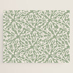 Organic Matter in Ivory and Green Jigsaw Puzzle Gallery Image 1
