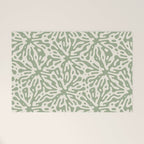 Organic Matter in Ivory and Green Welcome Mat Gallery Image 1