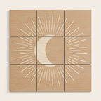 Night Glow - Sand Wood Wall Art Gallery Image 1