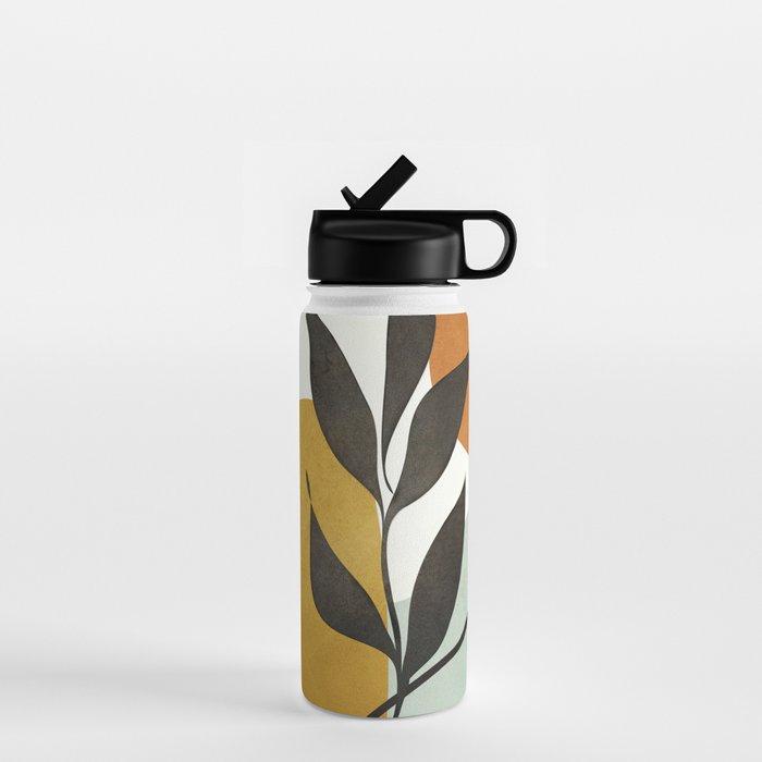Soft Abstract Small Leaf Water Bottle Gallery Image 1