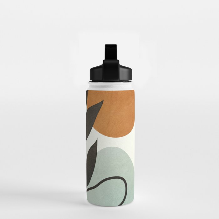 Soft Abstract Small Leaf Water Bottle Gallery Image 2