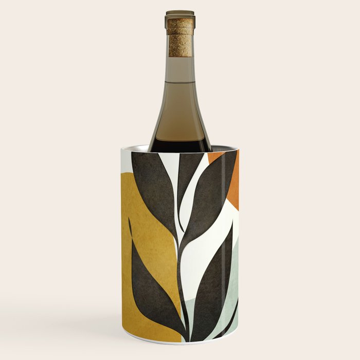 Soft Abstract Small Leaf Wine Chiller Gallery Image 1