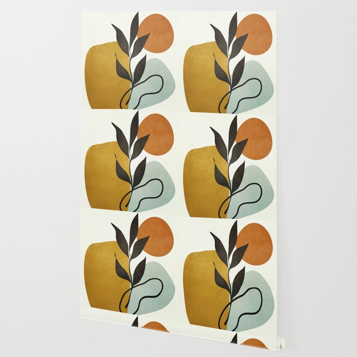 Soft Abstract Small Leaf Wallpaper Gallery Image 2