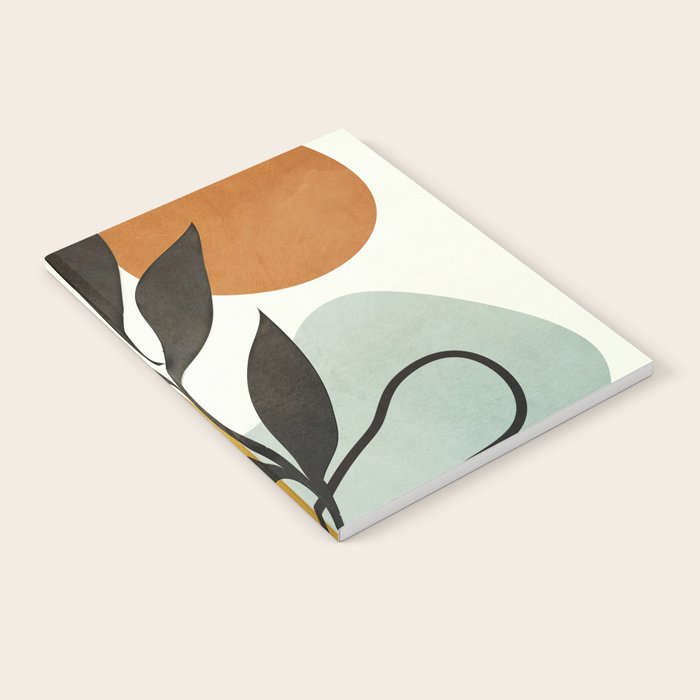 Soft Abstract Small Leaf Notebook Gallery Image 2