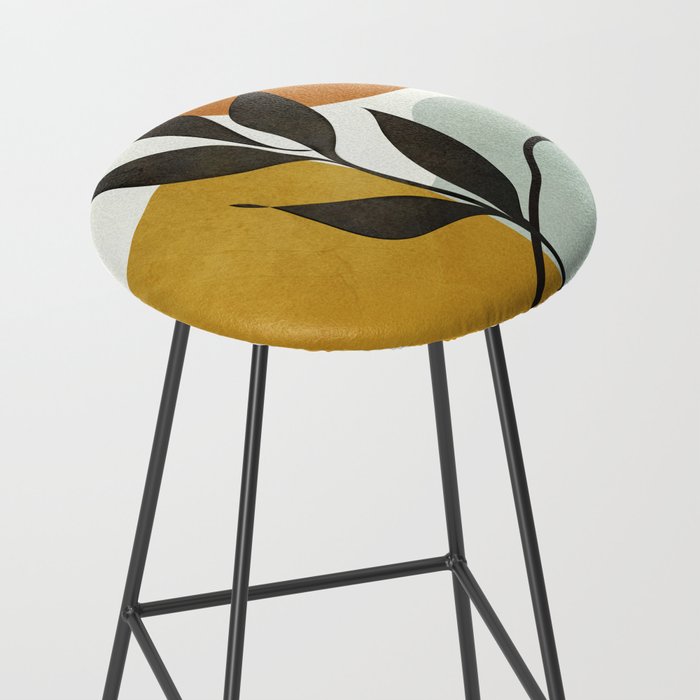 Soft Abstract Small Leaf Stool Gallery Image 2