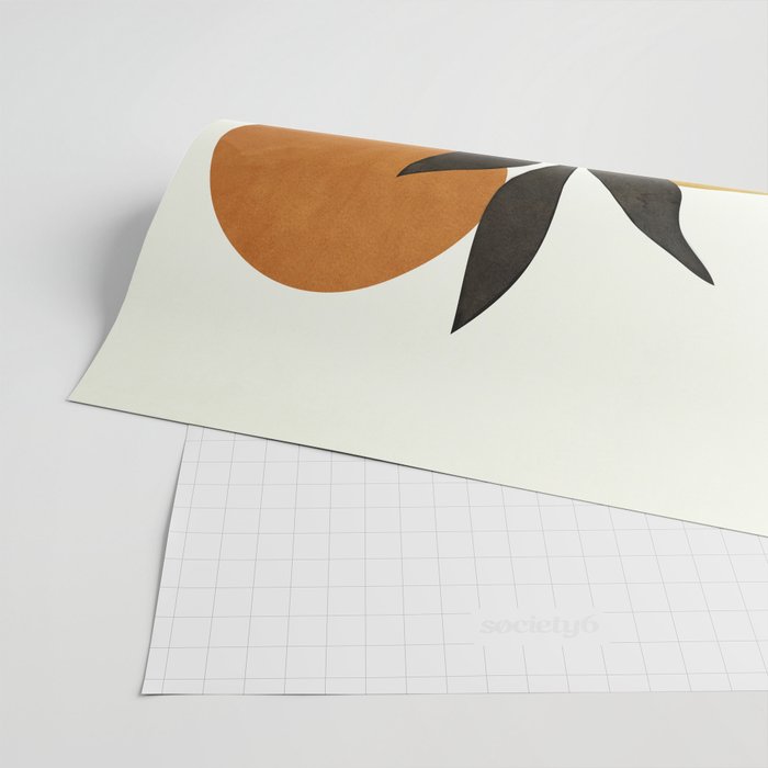 Soft Abstract Small Leaf Wrapping Paper Gallery Image 2