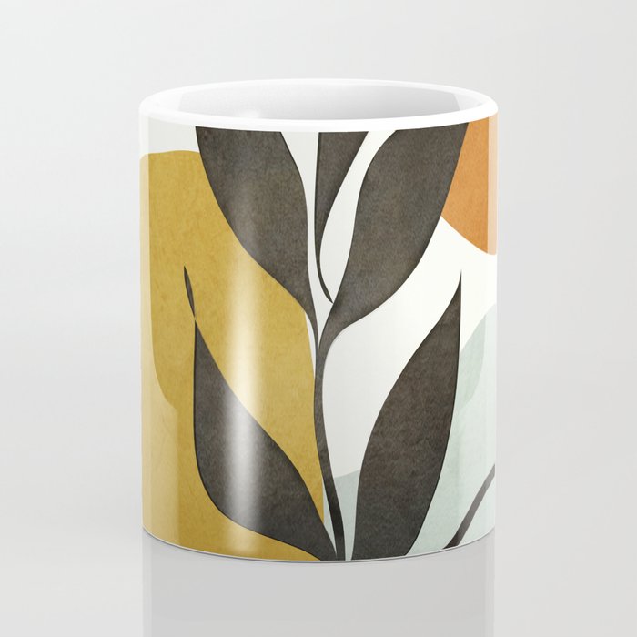 Soft Abstract Small Leaf Coffee Mug Gallery Image 4