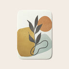 Soft Abstract Small Leaf Bath Mat Gallery Image 1