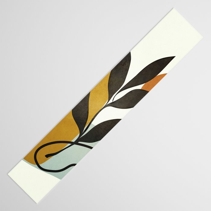 Soft Abstract Small Leaf Table Runner Gallery Image 3