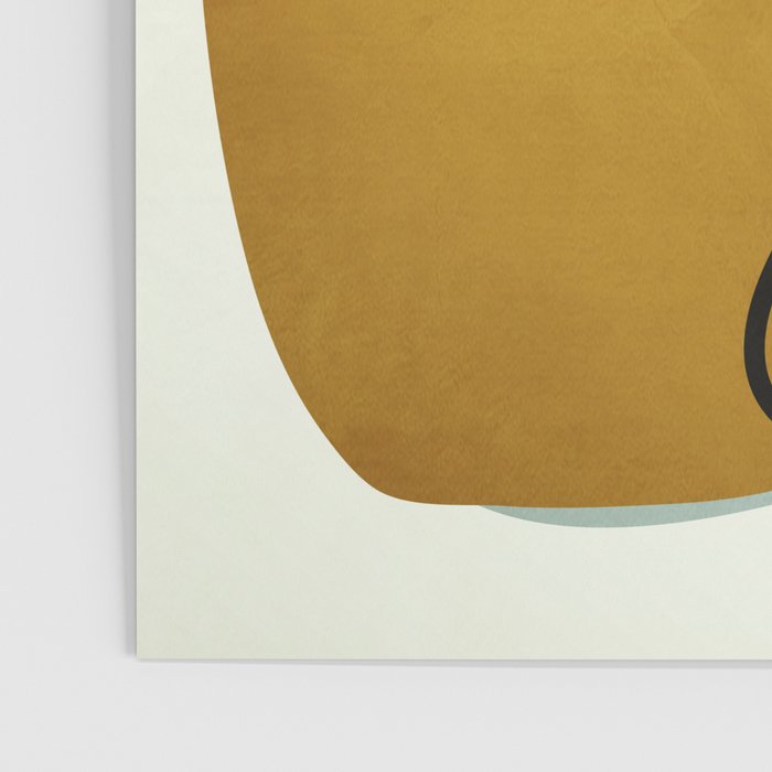 Soft Abstract Small Leaf Poster Gallery Image 3