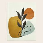 Soft Abstract Small Leaf Poster Gallery Image 4