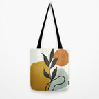 Soft Abstract Small Leaf Tote Bag Gallery Image 2