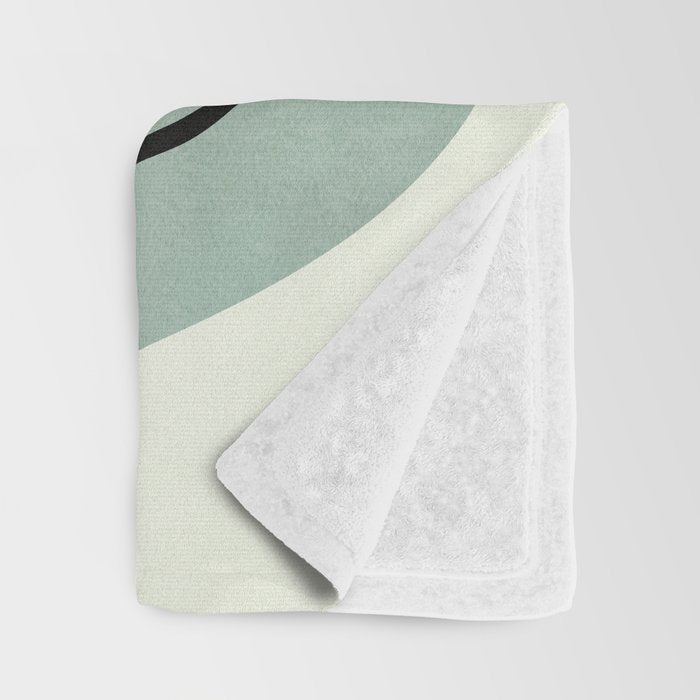 Soft Abstract Small Leaf Throw Blanket Gallery Image 3