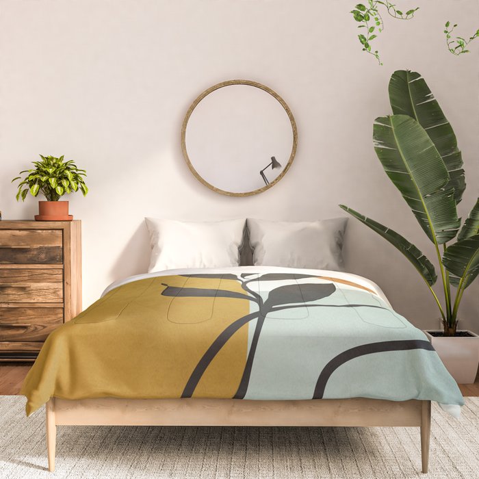 Soft Abstract Small Leaf Comforter Gallery Image 3