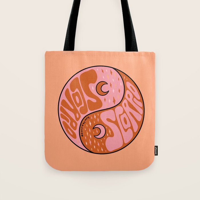 Scorpio Yin Yang Tote Bag Gallery Image 1