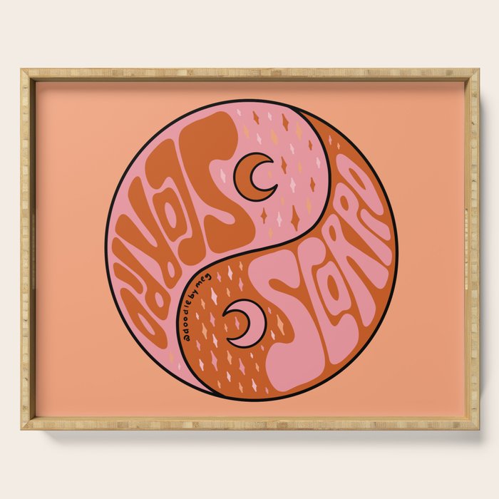Scorpio Yin Yang Serving Tray Gallery Image 1