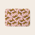 Tigers (Pink and Marigold) Bath Mat Gallery Image 1